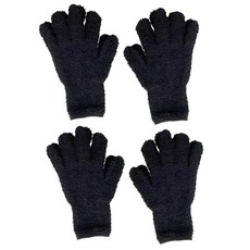 롤링페이퍼 집안청소 다용도 마이크로화이버 매직 청소장갑, 블랙, 4개