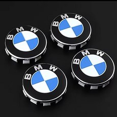 BMW 휠캡 화이트블루 호환품 G바디 56mm 클립형 1대분 4개세트