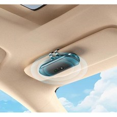 차량용 핸즈프리 블루투스5.4 6W 스피커 선바이저 부착용, 블랙