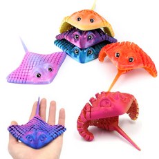 3D프린트 입체모형 방과후수업 드래곤 티라노사우르스 공룡 가오리 관절장난감 3D입체인형, 1개, 15cm