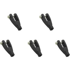 RC 비행기 헬리콥터 DIY 모델 항공기 푸시로드 연결 부품용 나사가 있는 5PCS 서보 링크 로드 클레비스 커플러 U자형 나일론 클램프(2mm 그린용), For 2.5mm Rod Gray