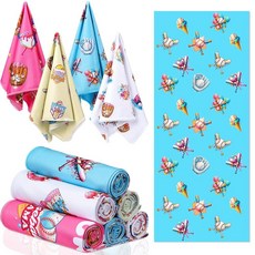 HunnmingRe 아이스크림 드립 야구 쿨링 타월 101.6 x 30.5cm40 12인치 수영 풀 콜드 스웨트 래그 운동 체육관 스포츠 캠핑용 8개 3001484, HunnmingRe 아이스크림 드립 야구 쿨링 타월 1