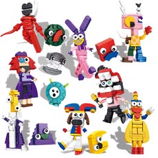 어메이징 디지털 서커스 레고 호환 블럭 폼니 잭스 케인 래거사 킹어 주블 킹어 카우프모, 8종 세트, 1개