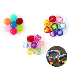 더문샵 아크릴 비즈 팔찌 목걸이 10mm 원석비즈 팔찌비즈 비즈재료쇼핑몰 키링재료 비즈구슬, 호박