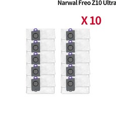 나르왈 프레오 Z10 스마트 AI 올인원 로봇클리닝기 메인 롤러 사이드 브러시 Hepa 필터 천 먼지 봉투 액, 11 OPT 4
