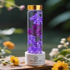 優選精品 永生花浮遊花滿天星標本植物滿天星幹花情人敎師節送媽媽生日禮物 QPQU, 【紫色琳琅】-發光款