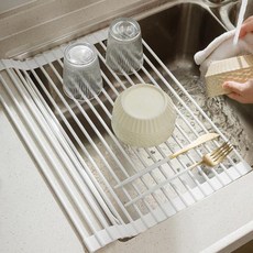 可折疊瀝水架 洗碗池碗碟置物架, 無規格, 43*33CM