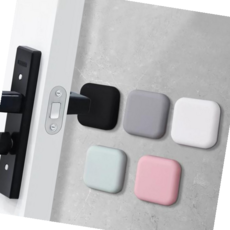 도어충격방지패드 실리콘 문쾅방지 도어 충격방지 패드 쿠션 문쿠션, 실리콘도어패드, 무지원형-그레이