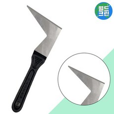 월드크린 기역자 헤라 묵은때 물때 스티커 제거 스크래퍼 욕실 화장실 타일 보수 시공, 1개