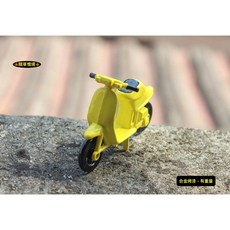 隨草憶境 合金迷你仿真機車模型 1:12 娃娃屋袖珍場景擺件 重機模型, 1個, 黃款