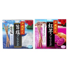 Saito 오키나와 맛소금 4개입 + 자색고구마 프레첼 4개입, 360g, 1세트
