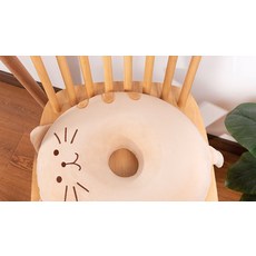 해피유통 인체공학 디자인 편안한 고양이 모양 좌석 방석 사계절 사용 가능 다양한 색상, 40*40*4.5센티미터, 2