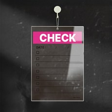 CHECK3 걸이형 아크릴 메모보드 알림 게시판 210x300mm 투명판, 상세페이지 참조