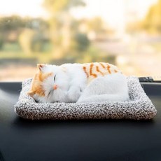 넘버링카 동물인형 차량용 악세사리 인테리어 소품 대쉬보드 탈취인형 강아지 고양이, 1개, 18 주황