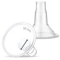 Maymom MyFit 좁은 넥 베이스 커넥터 Medela PersonalFit 커넥터와 호환 Maymom 투피스 쉴드 시스템과 함께 사용 Medela 프리스타일 플렉스, 32mm