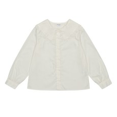 에꼴리에 여아 레이스 빅카라 블라우스 23C5651 WT