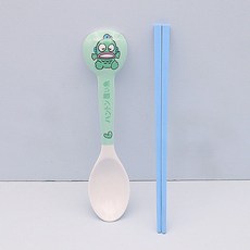 卡通醜魚漢頓密胺湯碗飯碗水杯兒童餐具套裝 寶寶可愛防摔家用碗, 1個, 醜魚頭柄勺子+筷子