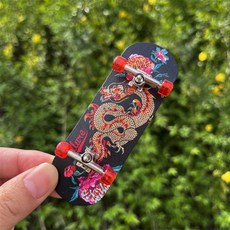 핑거보드 스케이트 모형 손가락보드 취미 완구 문구 스포츠 레져 장난감, 1개, 라이트퍼플 32 퍼플 플라워 드래곤