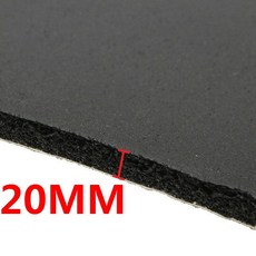 방진 패드 호환 방음 매트 스펀지 흡음 테이프 자동차 밴 단열 코튼 폼 프로텍터 열 200cm x 50cm, 1pc 20MM, CN