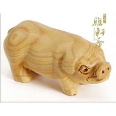 雅木軒 小木雕豬, 1個