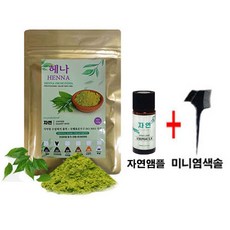 자연헤나 염색약100ml 자연앰플 미니염색솔증정, 투명, 1개