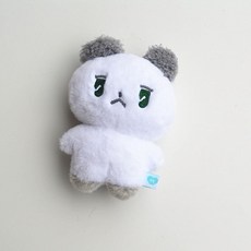 플레이브 PLAVE 므메미무 가방걸이 보이그룹 버추얼 액세서리 키링 캐릭터 굿즈 응원 인형, 1개, D. 짙은 회색 귀 녹색 눈 인형을 든다