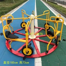 회전 세발 자전거 놀이기구 원형 놀이터 다인용 동그라미, 등받이가있는5인용트랙회전차