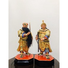 華誠 陳欽差 黃太尉 神像 樟木雕刻 八吋八