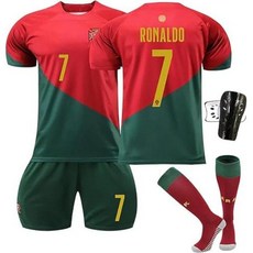 (한정판) 포르투갈 월드컵 홈 C 호날두 축구 유니폼 세트
