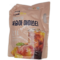 라이브타임 복숭아 아이스티, 2.1L, 1개