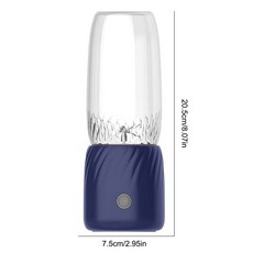 휴대용 착즙기 무선 전기 미니 믹서기 과일 믹서 추출기 다기능 주스 메이커 350ml, Blue