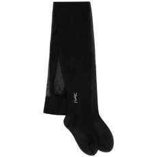 생로랑 크리스털 장식 시스루 타이즈