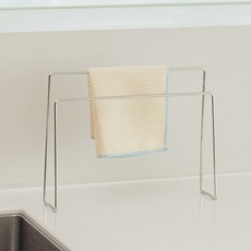 라라밤 올스텐 304 심플 행주걸이, 1개, 실버