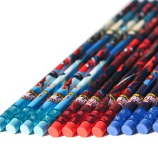 마블 스파이더맨 울티메이트 지우개 연필세트_12p, 혼합, 1개