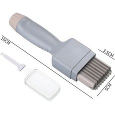 오징어 벌집칼 꽃칼 크리닝브러쉬 조절식 요리 전복 삼겹살 모양내기 칼집내는 그레이스케일, 기본 색상, 1개