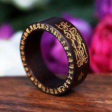 만자몰 돈잘버는 부자되는 금전부 고급 금분 부적 반지