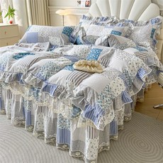 이쁜이불 프릴이불세트 귀여운침구세트 레이스 피스 목화