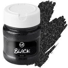 2 글리터 벌크 세트 공예 레진 및 스크랩북용 파인 3팩 - 118.3ml(4온스) EA 쉐이커 병 발렌타인 장식 텀블러에 적합, Black