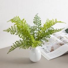 아디안텀 조화 화병 set 30cm (DIY) 인테리어 식물 테이블 장식 소품 꾸미기, 아디안텀화병, 1개