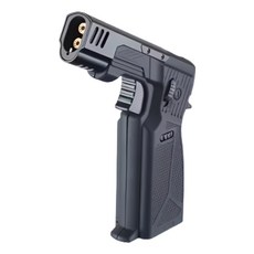 아트오브십 초걍력 2중 노즐 칵테일 캠핑 요리 충전식 토치 라이터, 2개, 블랙