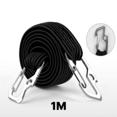 천끝 탄력 오토바이 화물 스트랩 자전거 고정벨트, 블랙, 1개