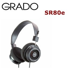 GRADO SR80e 開放式 Hi-Fi 耳罩式耳機 卓越音質 舒適佩戴 沉浸式音樂體驗, 黑色