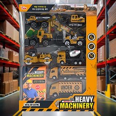 메탈중장비 세트 불도저 롤러 모형 놀이 수집 덤프트럭