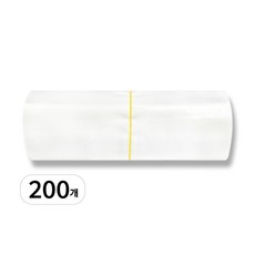 손애착 대용량 투명 지퍼백, 1개, 200개입, 중(M)