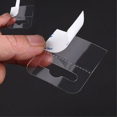 걸이형 투명택 12P 상품 행잉 진열 고리 라운드 알루미늄