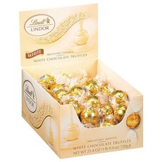 린트 린도 화이트 초콜릿 트러플 Lindt LINDOR White Chocolate Truffles 25.4oz(720g) 60개입, 60개, 12g