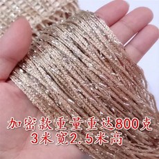 커튼 구슬 인테리어 현관 가림막 파티션 장식 실커튼, 1개, AT. 형광 그린 실제 발송 샴페인 3mx.5m