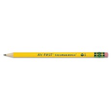 My First Ticonderoga Woodcase 프라이머리 팻 펜슬 HB 2 12개 151563, Ticonderoga My First Woodcase