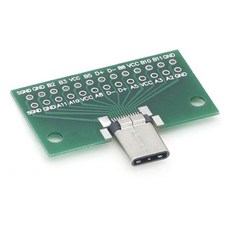 유형-C 수-암 USB 3.1 테스트 PCB 보드 어댑터 유형 C 24P 2.54mm 커넥터 소켓 데이터 라인 와이어 케이블 전송 전자 부품 액세서리 소스, Male
