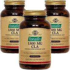SOLGAR Tonalin CLA紅花籽油軟膠囊 1300mg, 60顆, 3罐